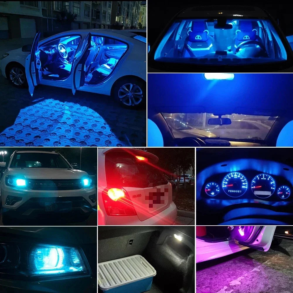 Newest W5W Led T10 Car Light COB LED Glass 6000K