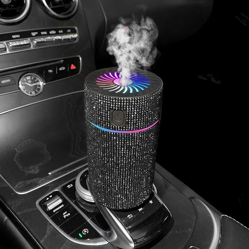 Luxury Diamond Car Diffuser Humidifier with LED Light