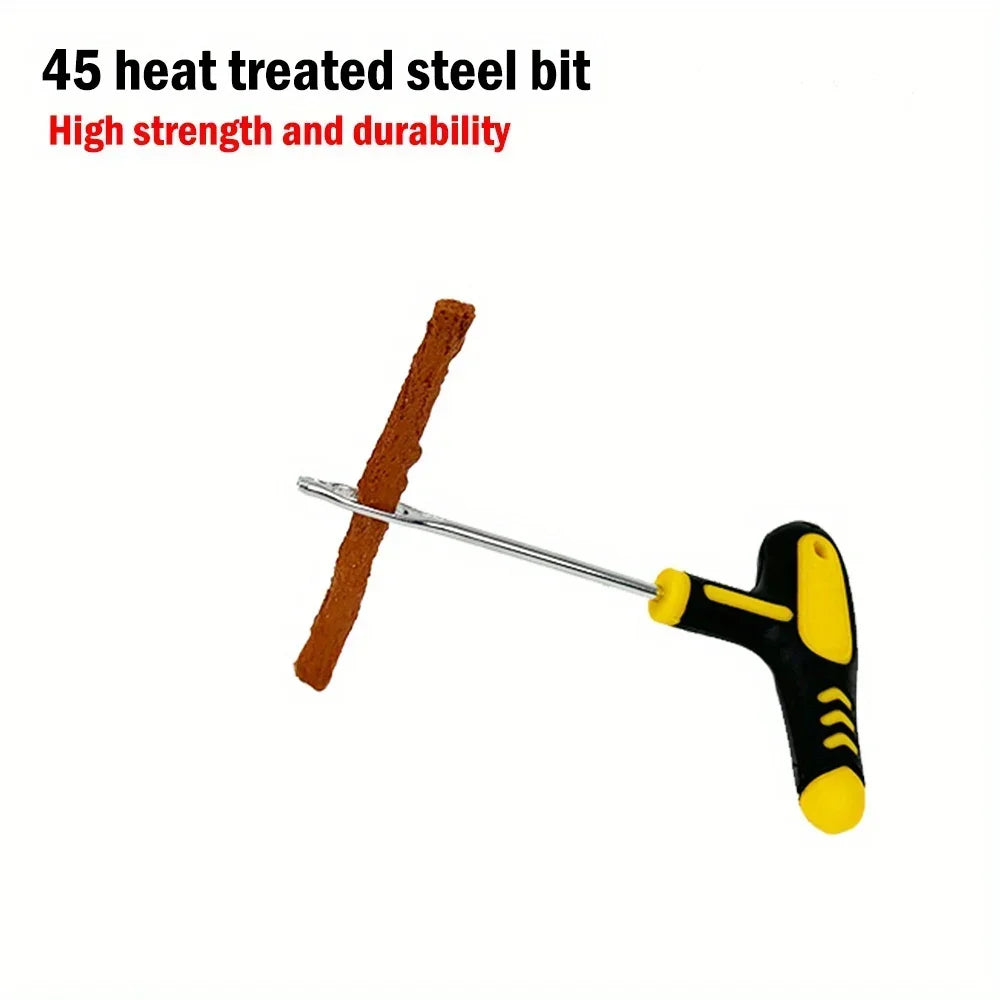 Car & Motorcycle Tire Repair Kit Emergency Puncture Plug Tool Set
