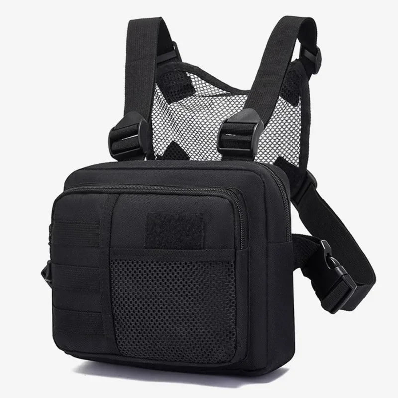 Multi-function Tactical Vest Unisex Chest Rig Bag Fashion Hip-hop Streetwear Chest Bags Waterproof Oxford Sport Backpack PH032