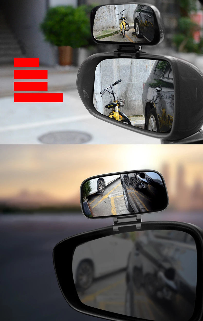 YASOKRO Car Blind Spot Mirror Wide Angle Mirror Adjustable Convex Rearview Mirror for Safety Parking Car Mirror YSR039