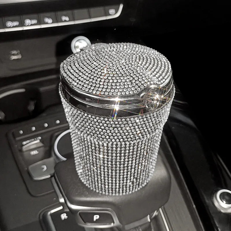 Car luxury Ashtray Portable Bling Cigarette Smokeless