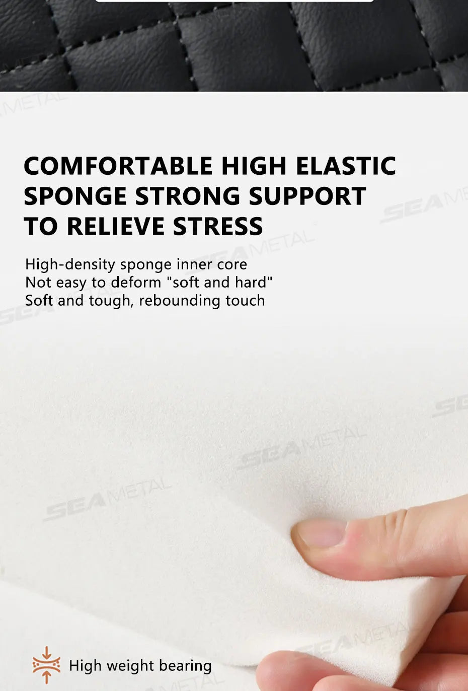 BLALION Car Arm Rest Cushion Thicken High-Density Sponge Center Console Armrest Box Cover Auto Elbow Support Wireless Charging