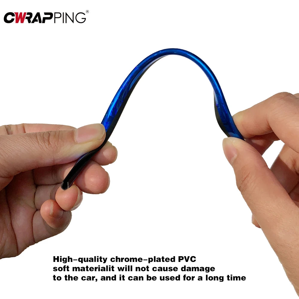 10 Pcs Colorful Car Accessories DIY Auto Interior Air Conditioner Outlet Vent Grille Chrome Decoration Strip for Car Styling