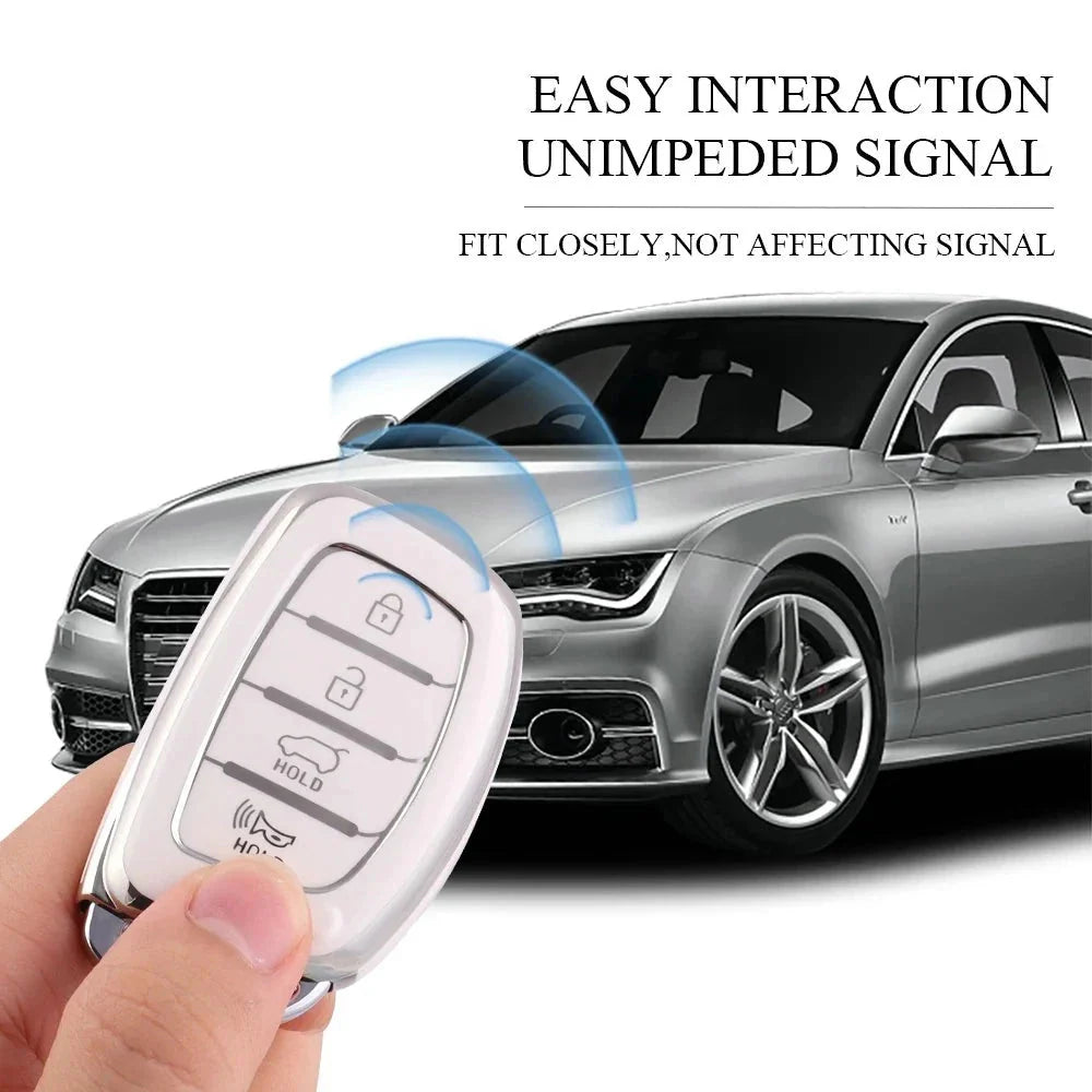 3 4 Button TPU Car Smart Key Case Cover