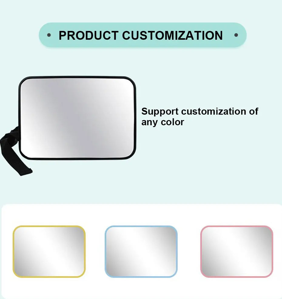 SEAMETAL Car Rear Seat Baby Mirror Adjustable Wide Angle Seat Safety Rearview Observation Mirror Car Baby/Child Interior Mirror