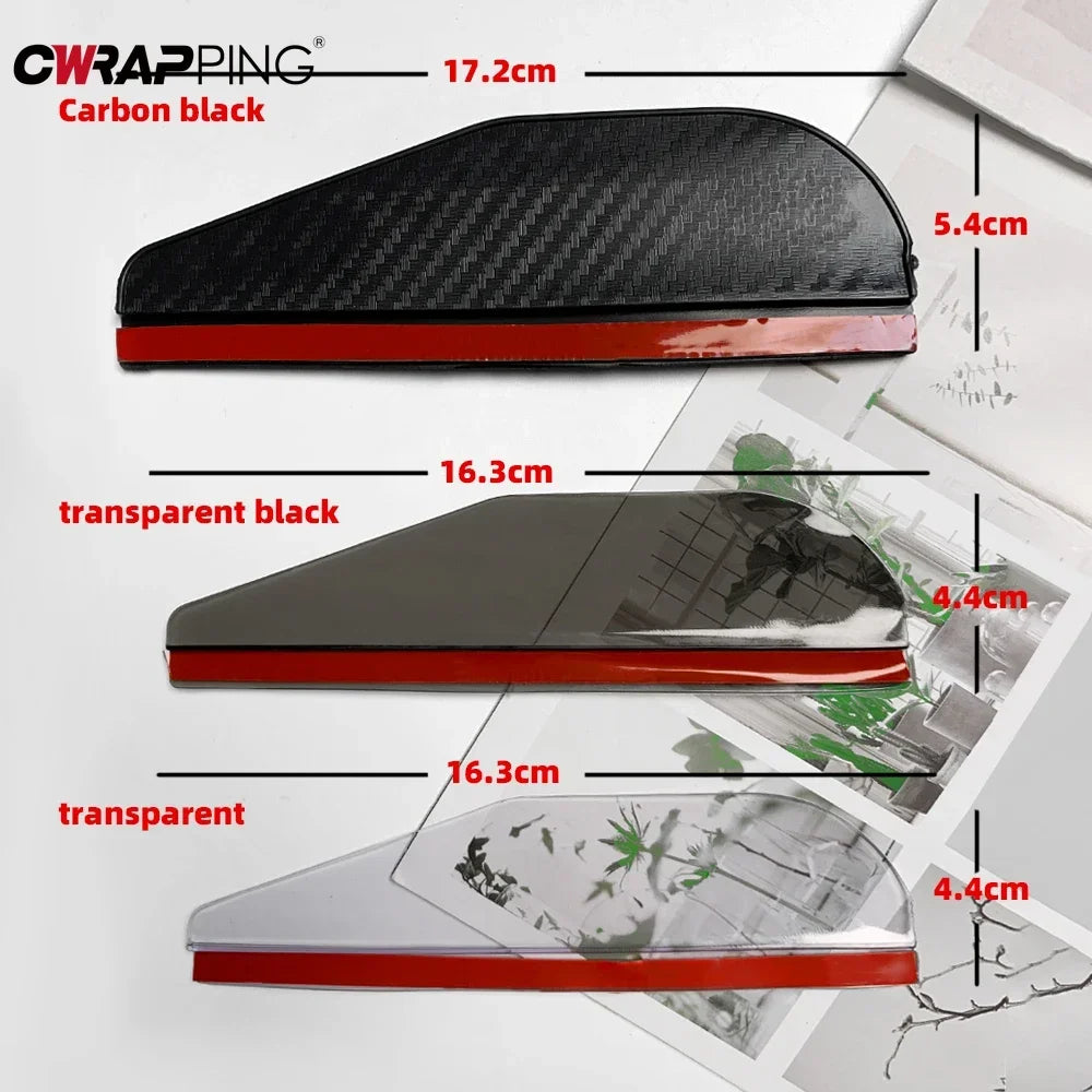 Car Rearview Mirror Rain Eyebrow Carbon Fiber Sun Visor Shade Protector Clear Vision Rain for Car Rearview Covers Accessories