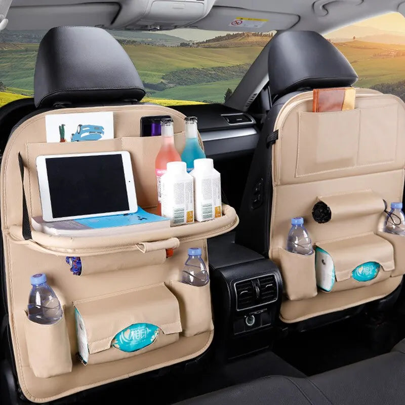 Car Seat Back Organizer with Foldable Table try