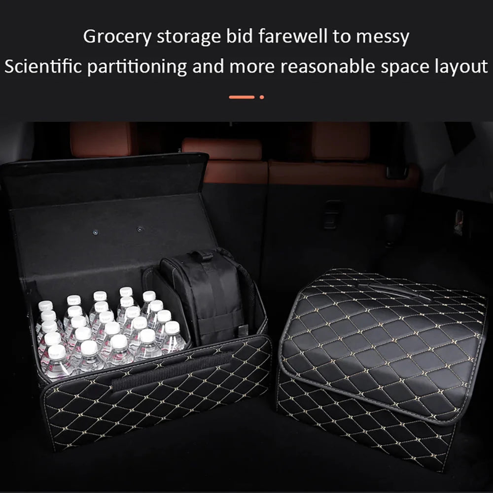 Multipurpose Collapsible Car Trunk Storage Organizer