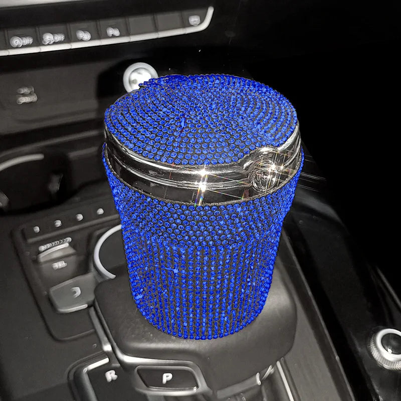 Car luxury Ashtray Portable Bling Cigarette Smokeless
