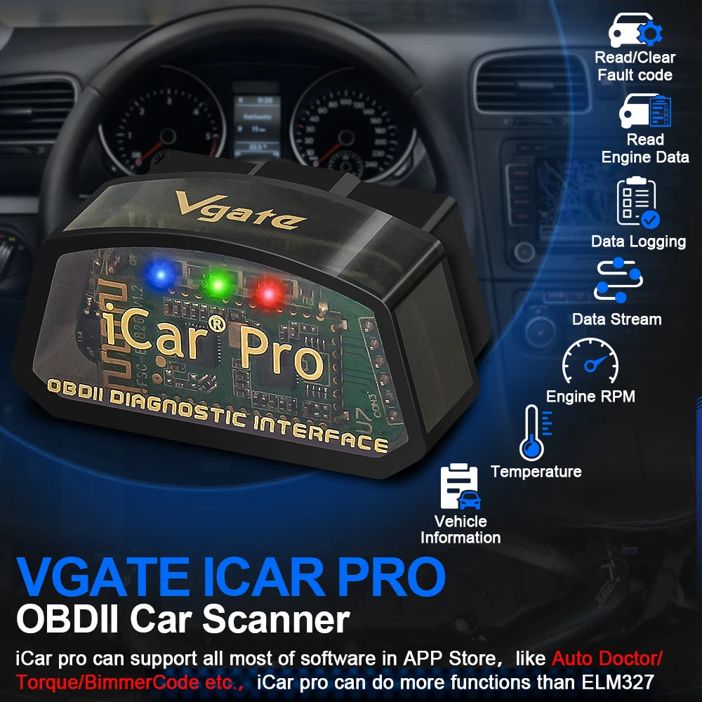 OBD2 Scanner – Smart Car Diagnostic Tool for iPhone & Android