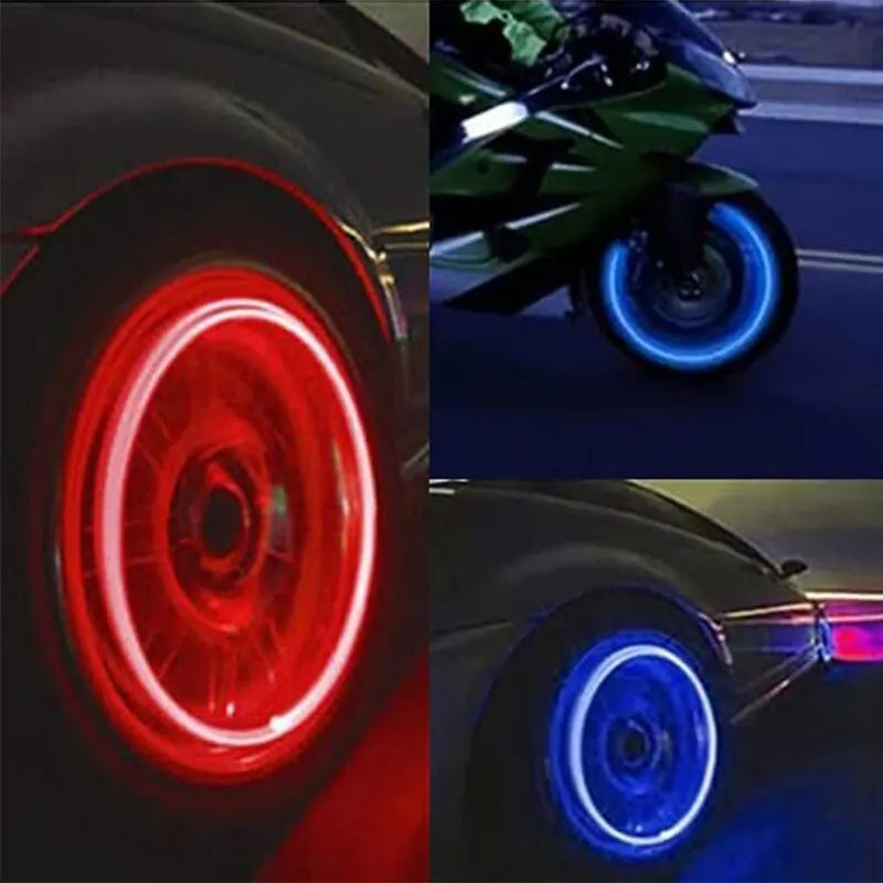 4Pcs Tire Valve Cap Lights Durable Tire Lights For Car