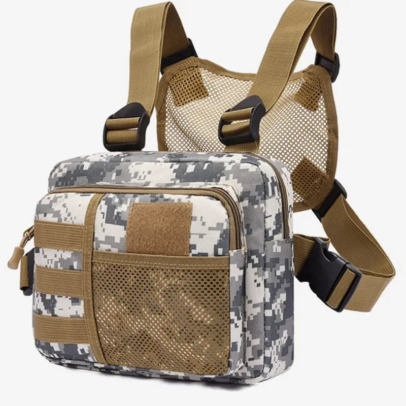 Multi-function Tactical Vest Unisex Chest Rig Bag Fashion Hip-hop Streetwear Chest Bags Waterproof Oxford Sport Backpack PH032