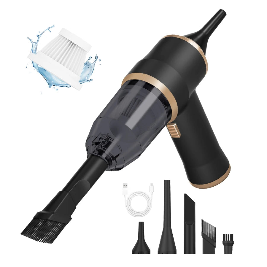 2-in-1 Car Vacuum Cleaner & Air Blower High Power Portable Dust Cleaner