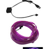 Car Interior Atmosphere Lighting LED Strip DIY Flexible EL Cold Light Line Tube With USB Auto Decoration Ambient Lamp