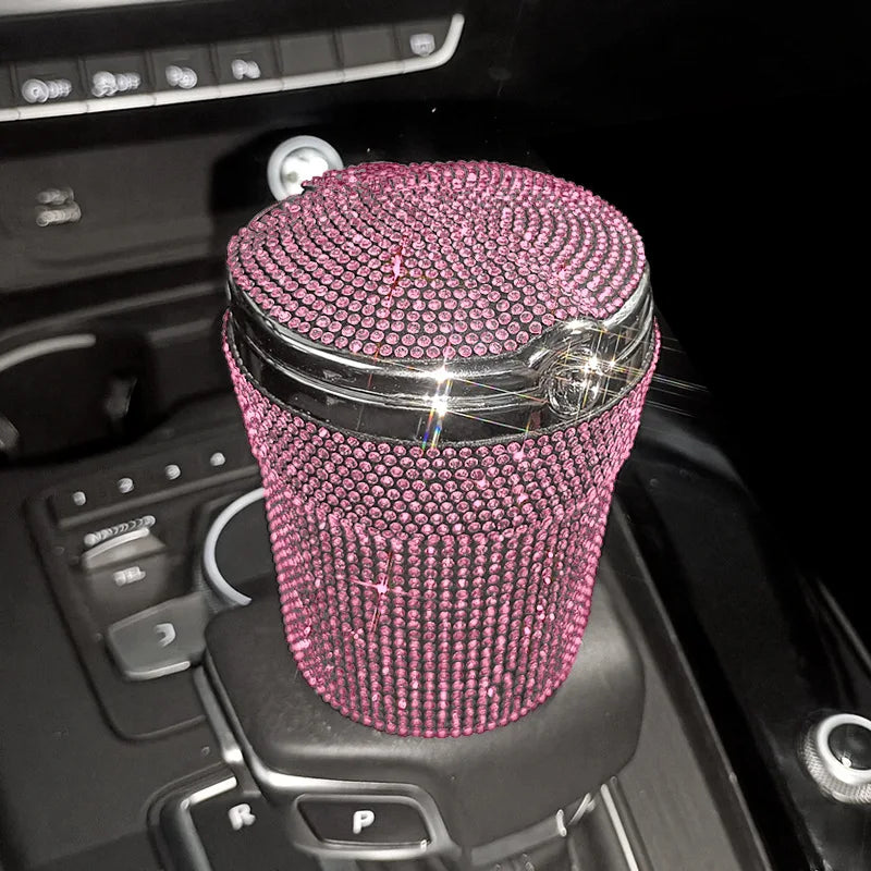 Car luxury Ashtray Portable Bling Cigarette Smokeless
