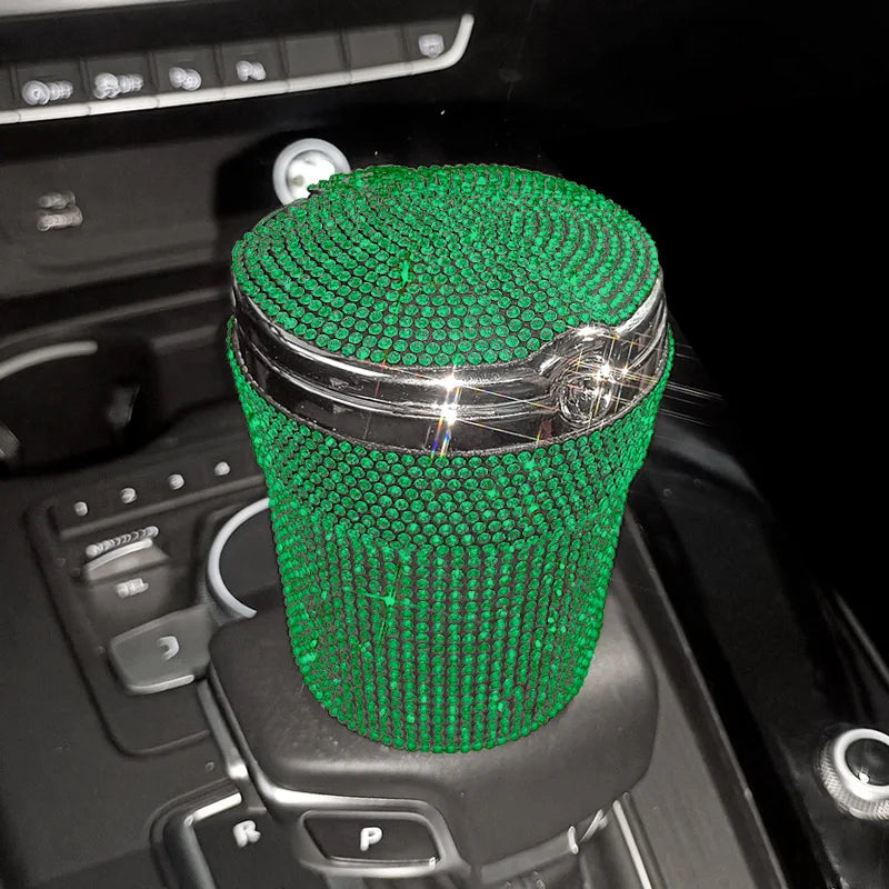 Car luxury Ashtray Portable Bling Cigarette Smokeless
