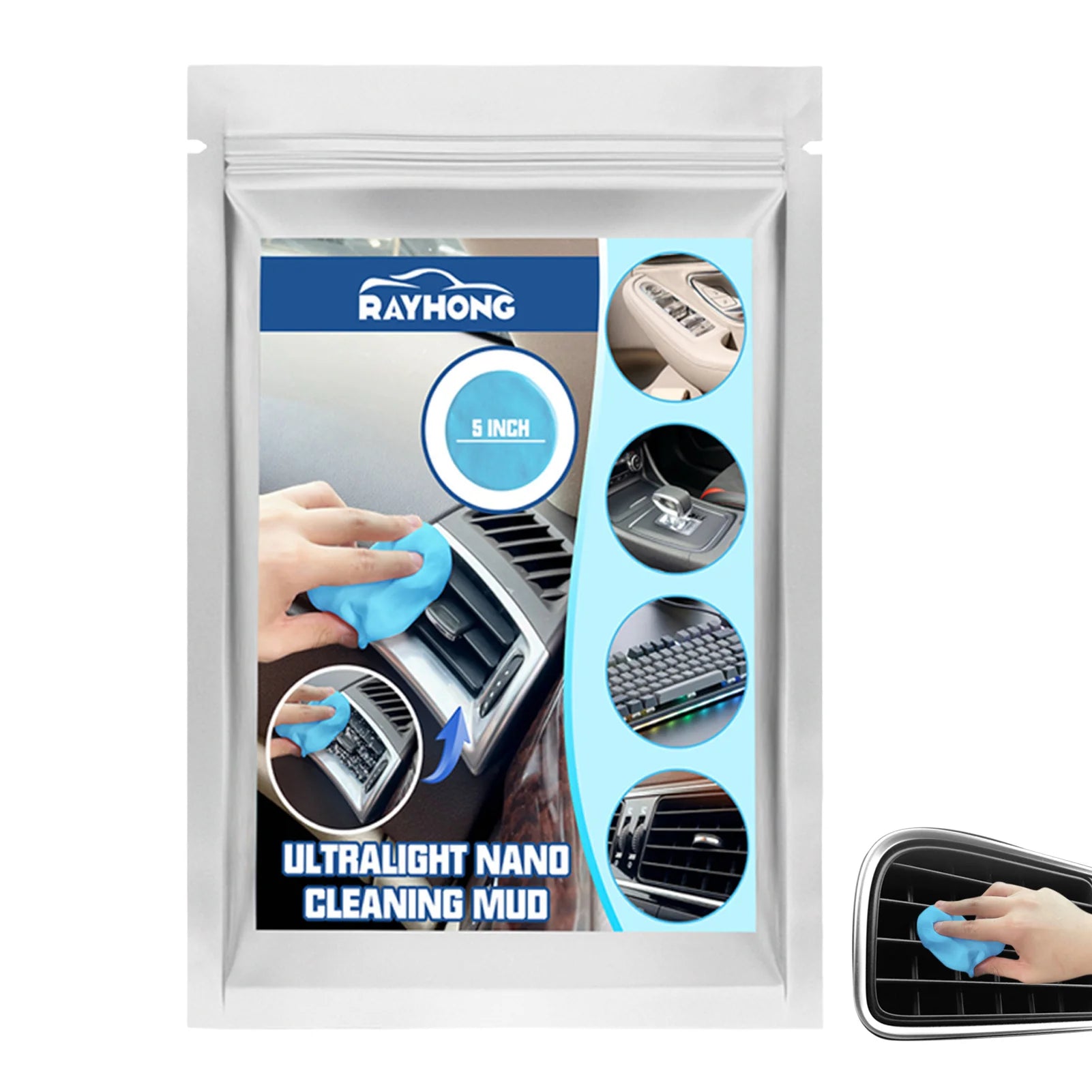 Car Dust Cleaning Mud Glue Car Interior Air Vent Dashboard Cleaning