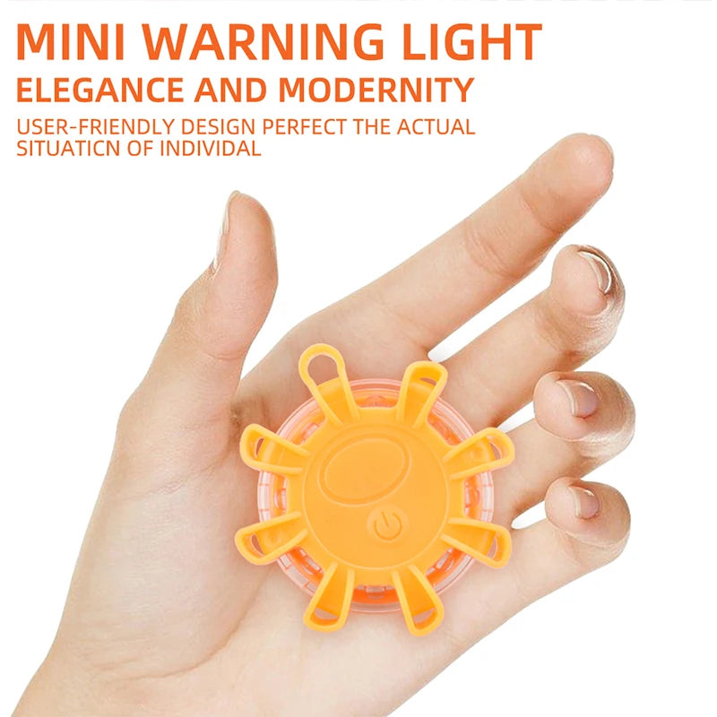 LED Roadside Emergency Flares Kit  Magnetic Safety Warning Lights (8 Pack)