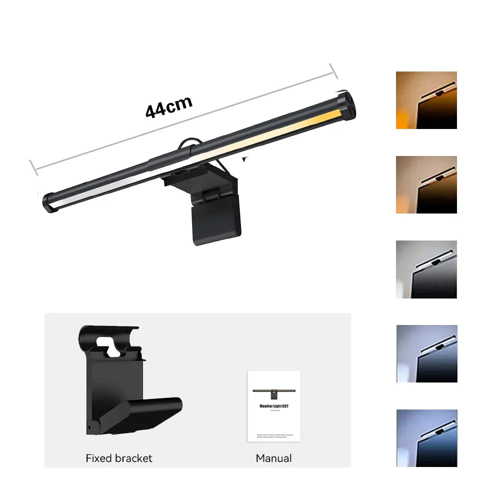 Monitor Light Bar Eye-Care Stepless Dimming Lighting Table Lamp for Work/Gaming