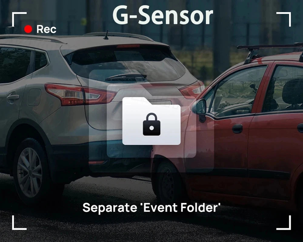 3 Lens Car Recorder with Memory Card Car Camera 1080P VCR WIFI Car DVR 2 Lens Front and Rear View Camera Night Vision Car Access