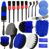 20 pieces of wheel and tire brush kit, car detail drilling brush kit, car washing and cleaning brush kit