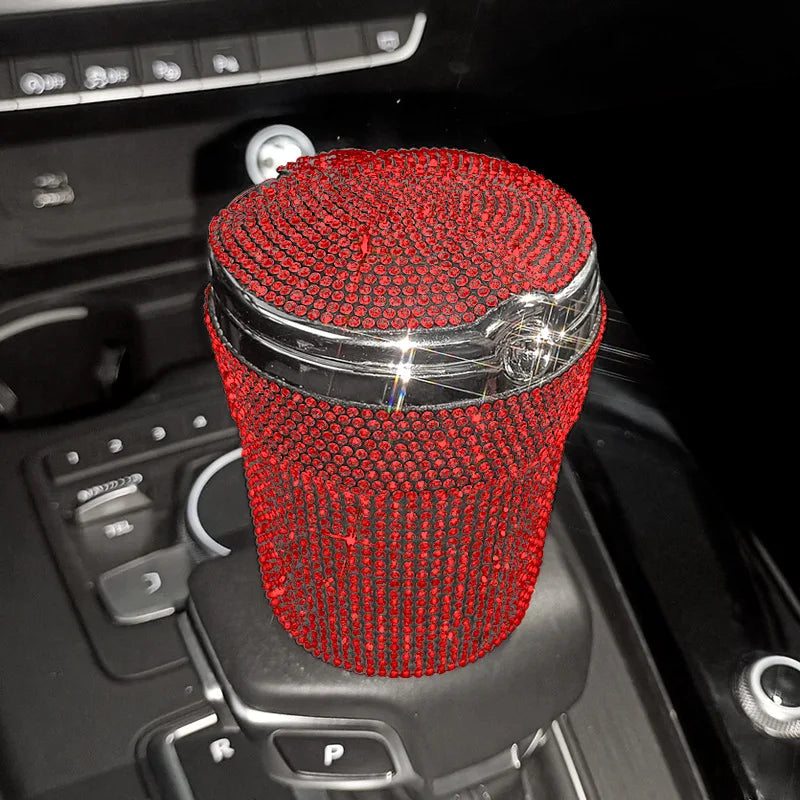 Car luxury Ashtray Portable Bling Cigarette Smokeless