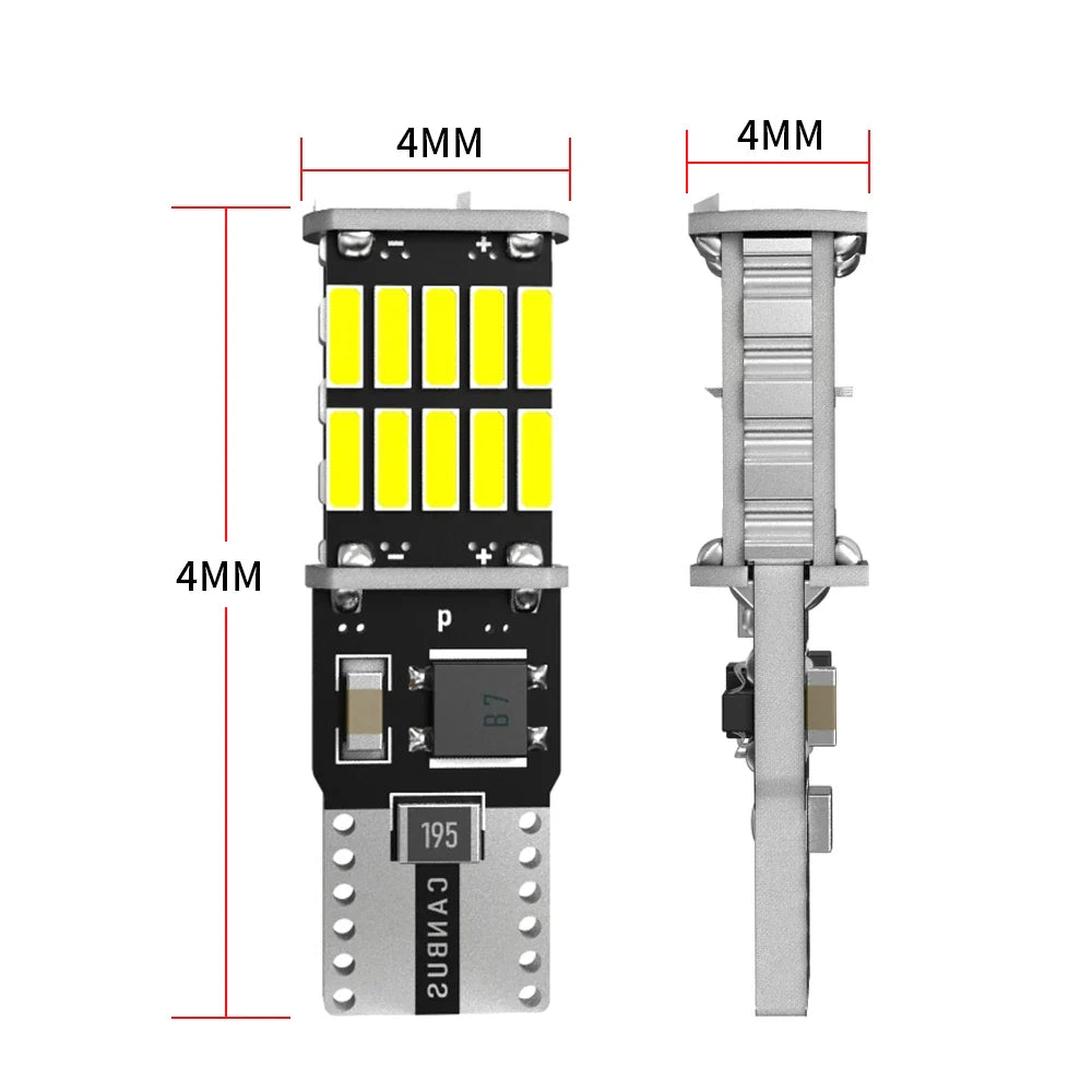 2pcs high power 4014 26SMD car LED