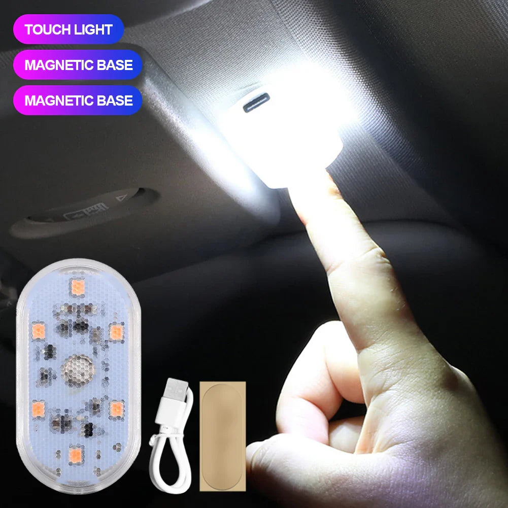 Magnetic Touch Sensor USB LED Car Interior Light