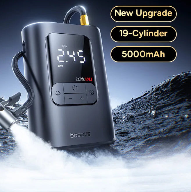 EliteRide SmartAir Wireless - Car Motorcycles & Bicycle Electric Tire Inflator with LCD Digital Display
