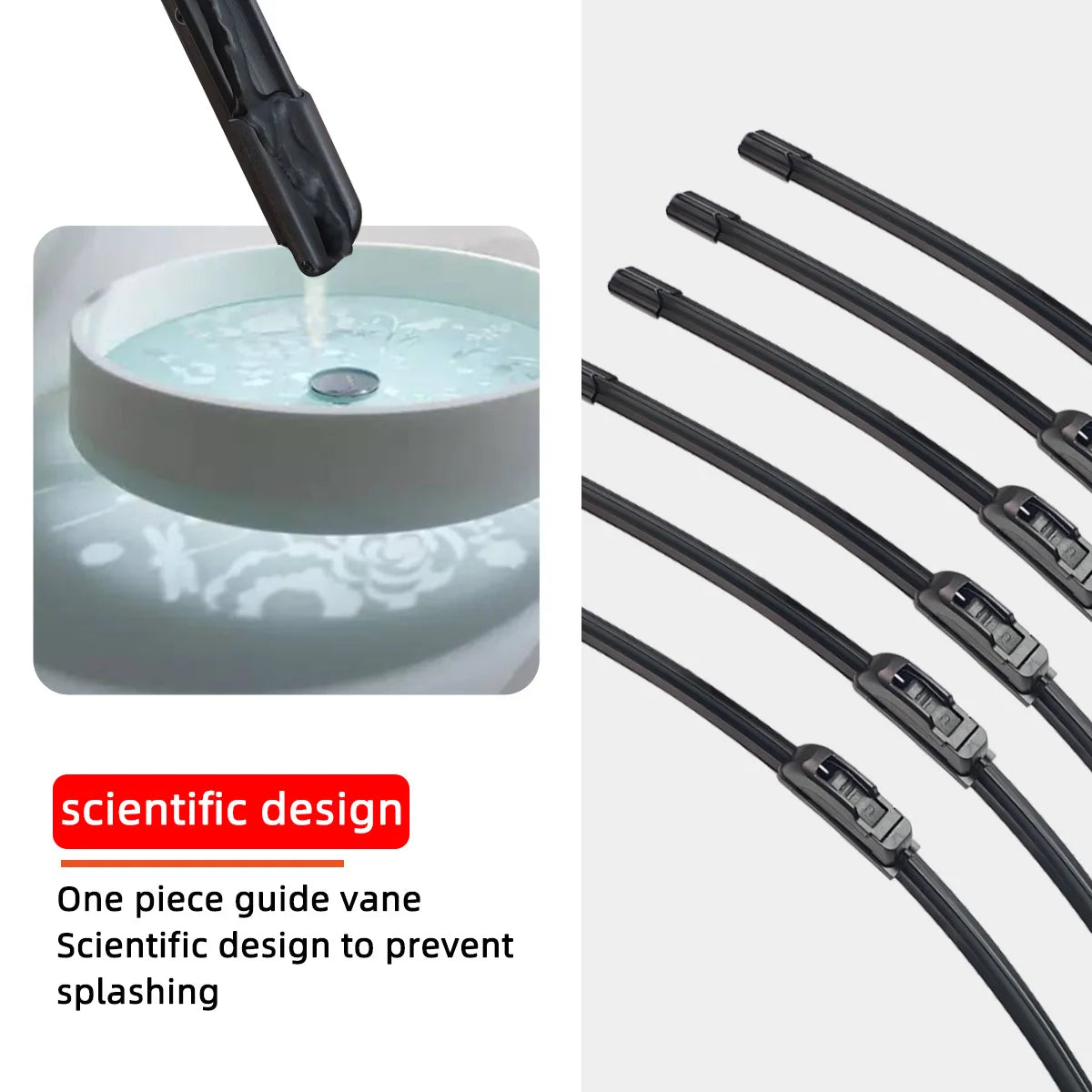 Car Windshield Wiper Blade J/U-Shaped Universal Windshield Wiper Natural Rubber Accessories 14"15"16"17"18"19"20"21"22"24"26"