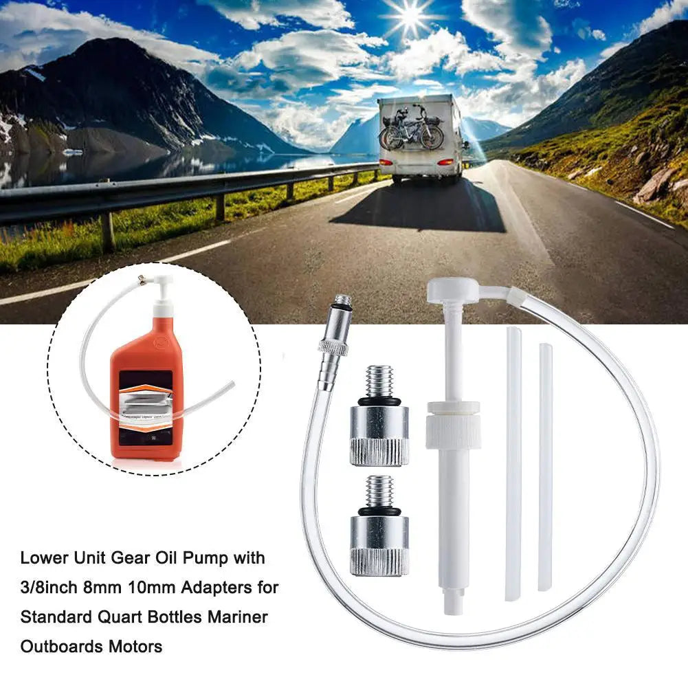 Lower Unit The Gear Oil Pump For The Cylinder Block Is Applicable Fits Standard Quart Bottles Gear Lube Pump With Hand Adap