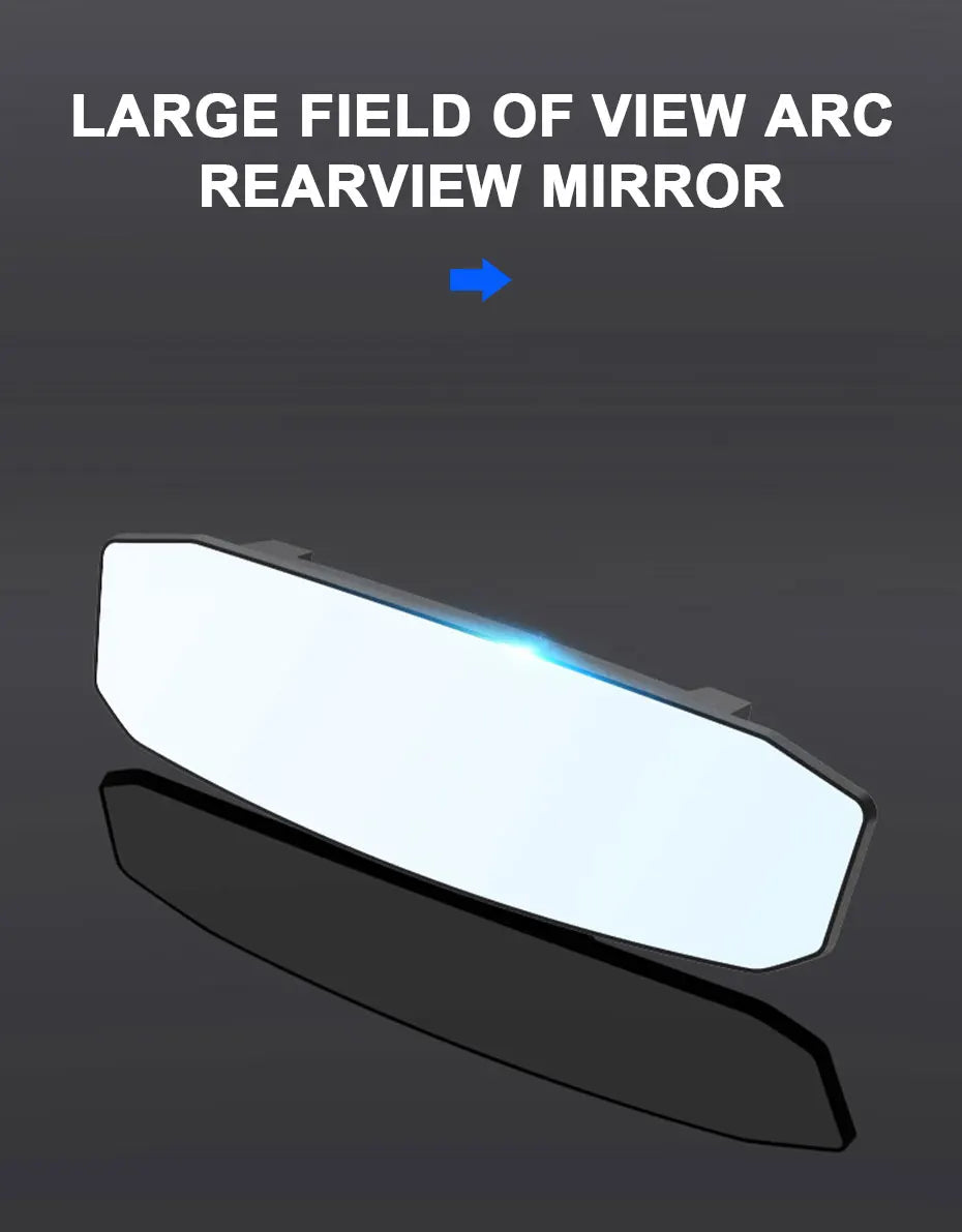 SEAMETAL Car Baby Mirrors Interior Mirror Wide Angle Panoramic Anti Glare Rear View Convex Mirror Reverse Parking Accessories