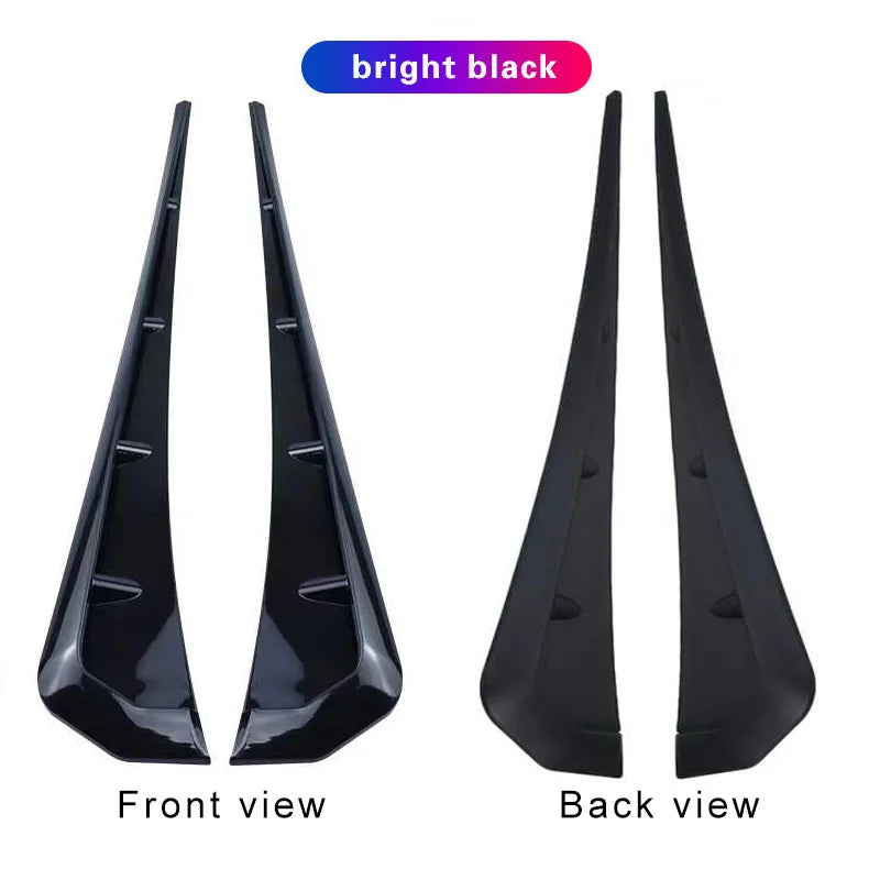 A Pair Car Side Fender Spoiler Wind Knife Side Gills Universal Air Vent Decorative Side Wing Stickers  Trim Accessorie