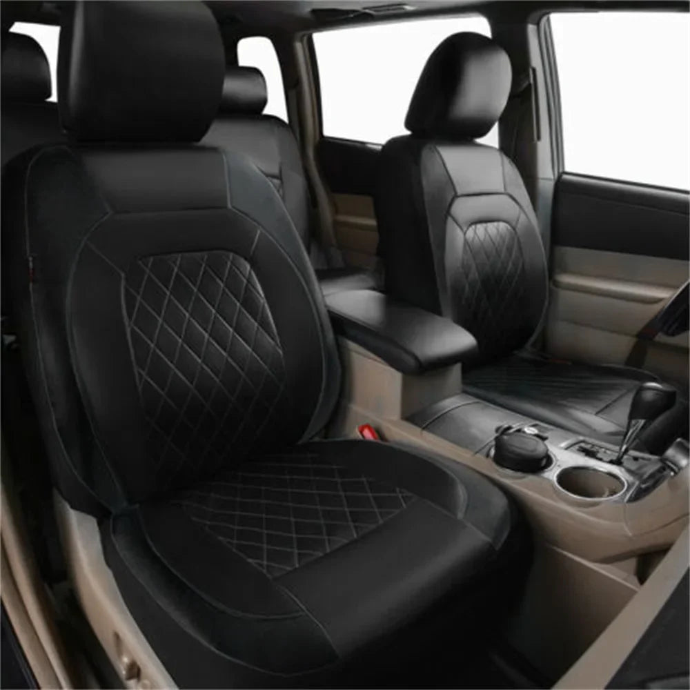 Universal Car Seat Cover PU Leather Car Seat Cushion Full Surround Protective Pad