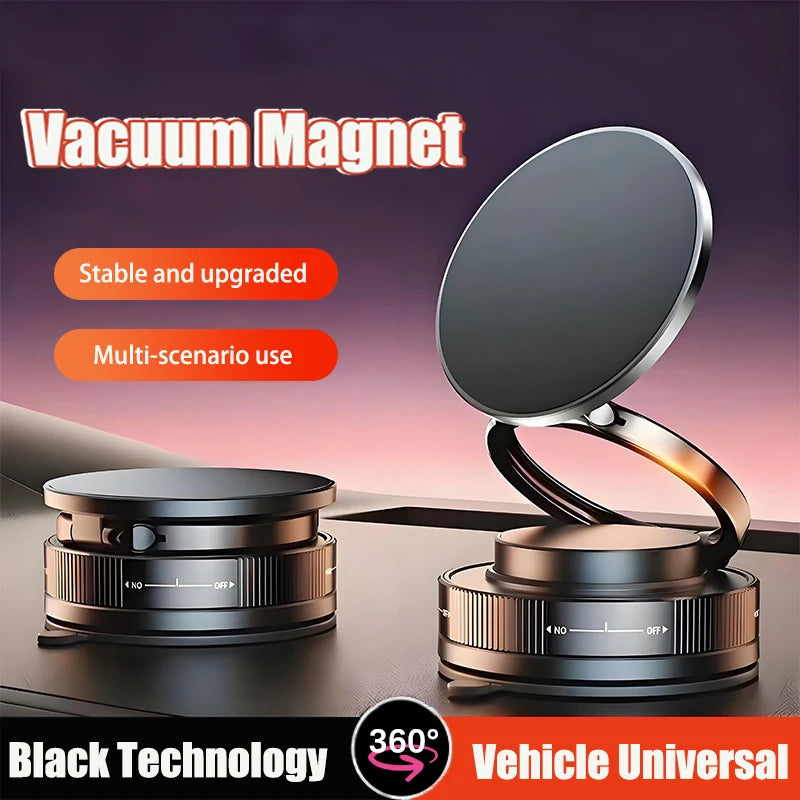 Magnetic Car Phone Holder 360° Adjustable Double Suction Mount
