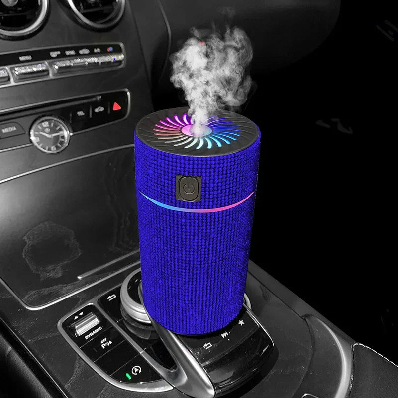 Luxury Diamond Car Diffuser Humidifier with LED Light