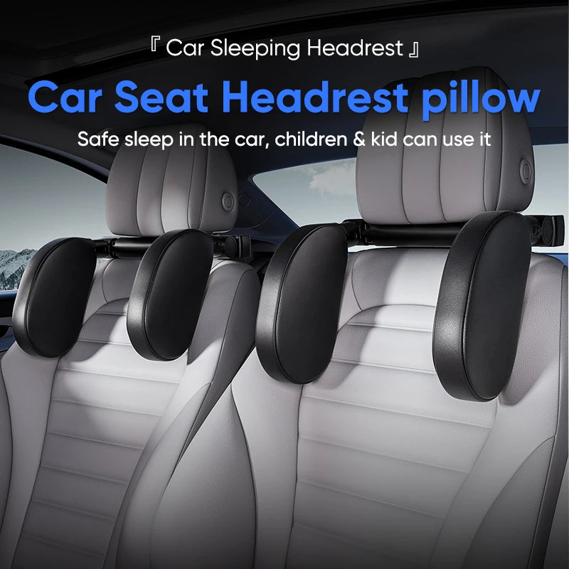 EliteRide TravelComfort Headrest – 360° Adjustable Neck Support Pillow