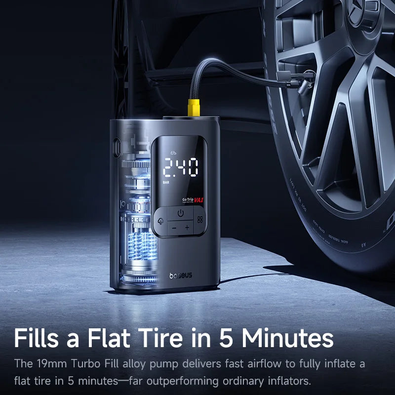 EliteRide SmartAir Wireless - Car Motorcycles & Bicycle Electric Tire Inflator with LCD Digital Display