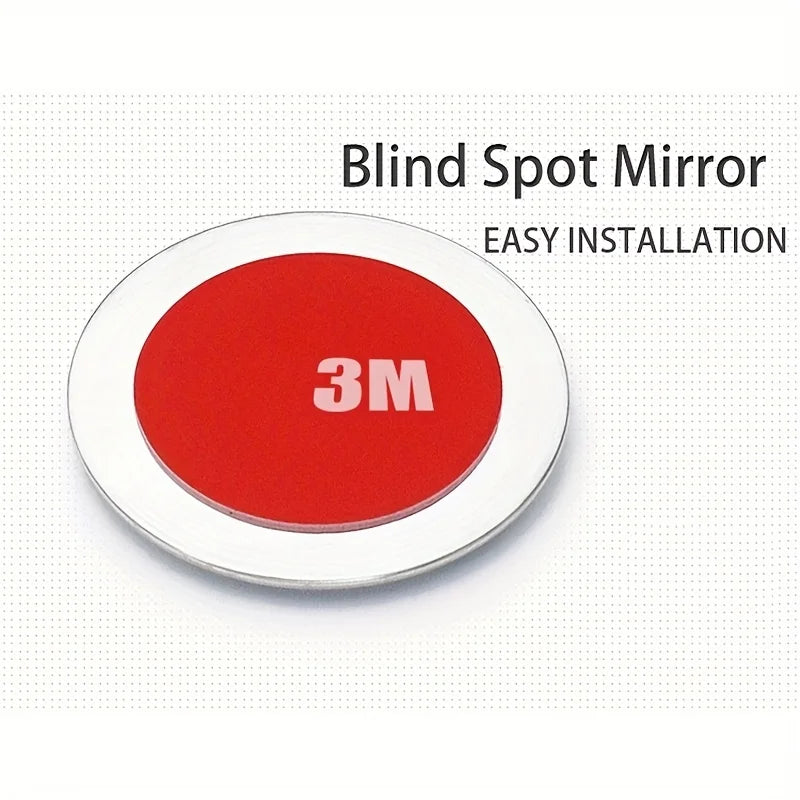 Car Blind Spot Mirror  Round Convex Wide Angle Side Mirror (Waterproof)