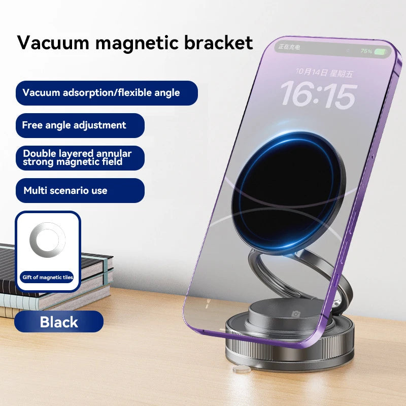 Magnetic Car Phone Holder 360° Adjustable Double Suction Mount