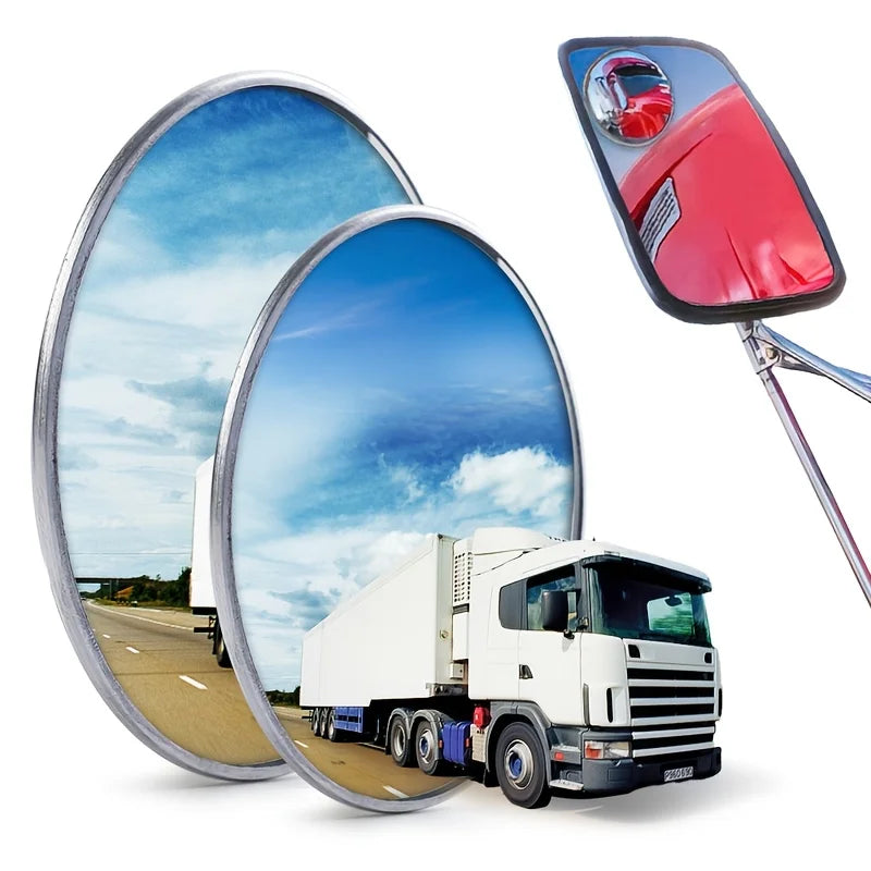 Car Blind Spot Mirror  Round Convex Wide Angle Side Mirror (Waterproof)