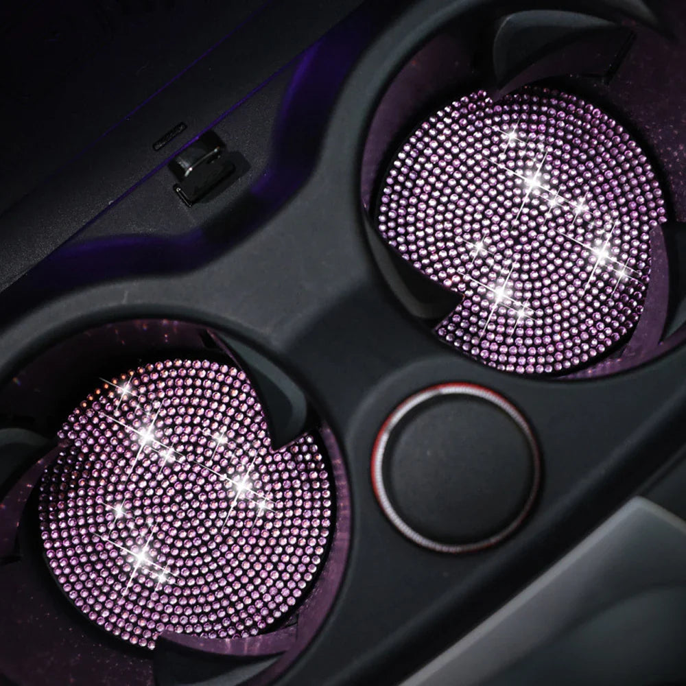 Diamond Car Coaster Water Cup Slot Non-Slip Mat