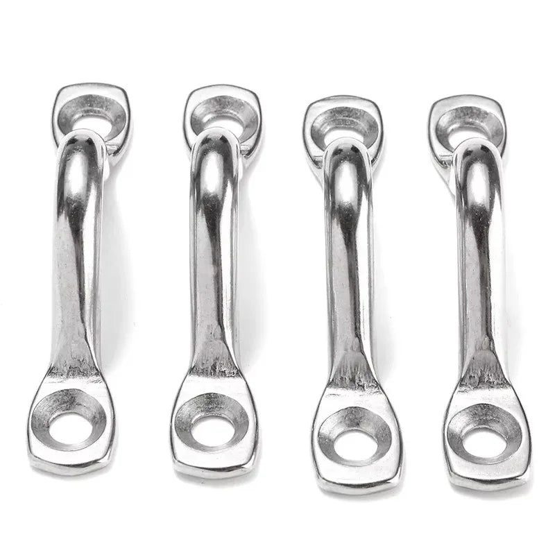 4pcs Handle 5mm Stainless Steel Wire Eye Strap Boat Marine Tie Down Fender Hook Canopy Engines Accessories