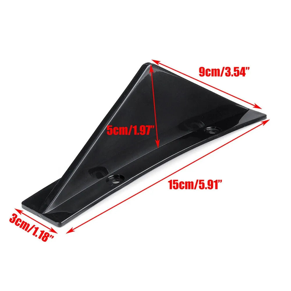 4pcs Car Rear Bumper Lip Diffuser Splitter Spoiler Scratch Protector Fin Trim Caps Universal Exterior Accessory For 300