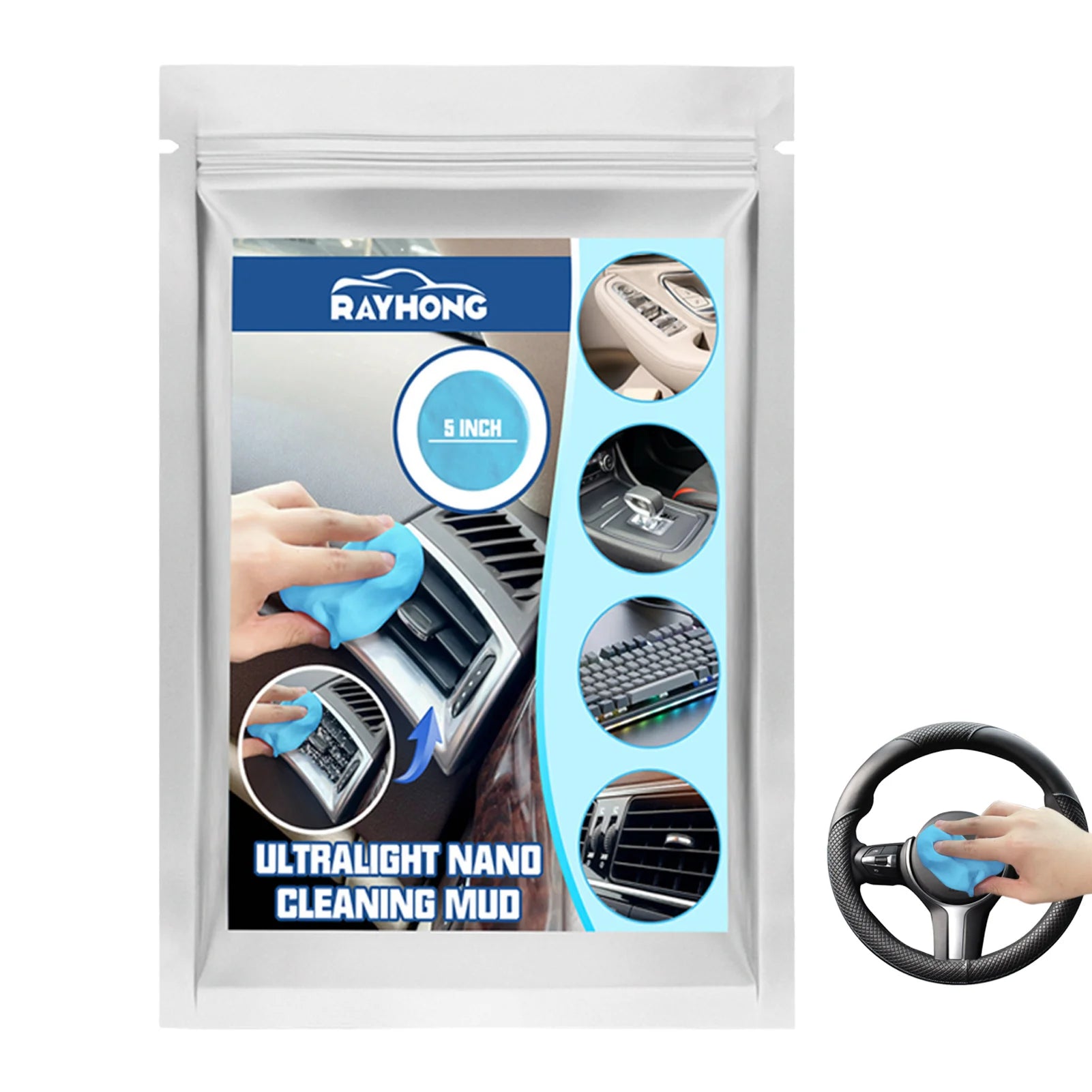 Car Dust Cleaning Mud Glue Car Interior Air Vent Dashboard Cleaning