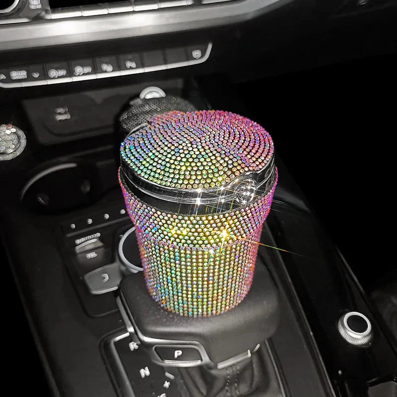 Car luxury Ashtray Portable Bling Cigarette Smokeless