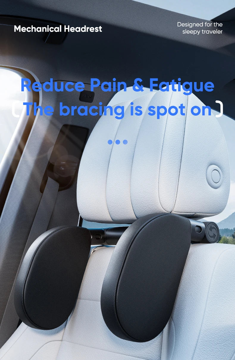 EliteRide TravelComfort Headrest – 360° Adjustable Neck Support Pillow