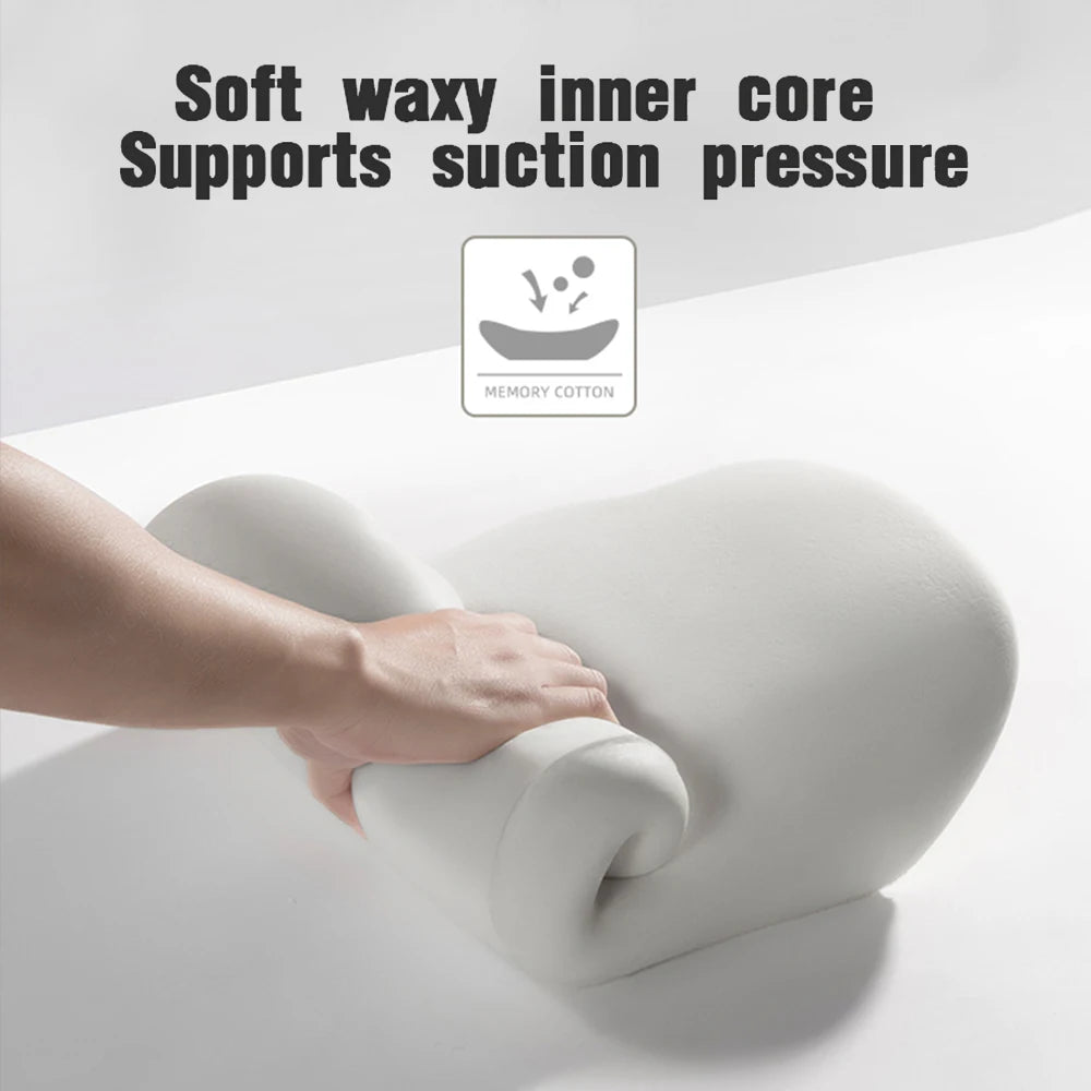 Car Neck Pillow Memory Foam Protection Lumbar Backrest Cushion Lumbar Cushion Car Headrest Seat Travel Interior Accessorie
