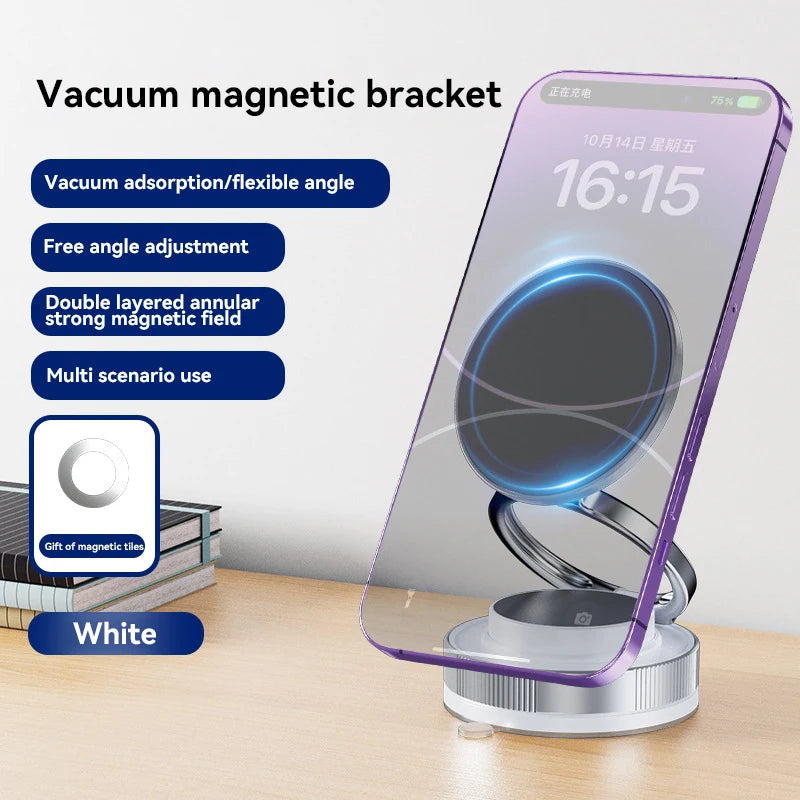 Magnetic Car Phone Holder 360° Adjustable Double Suction Mount